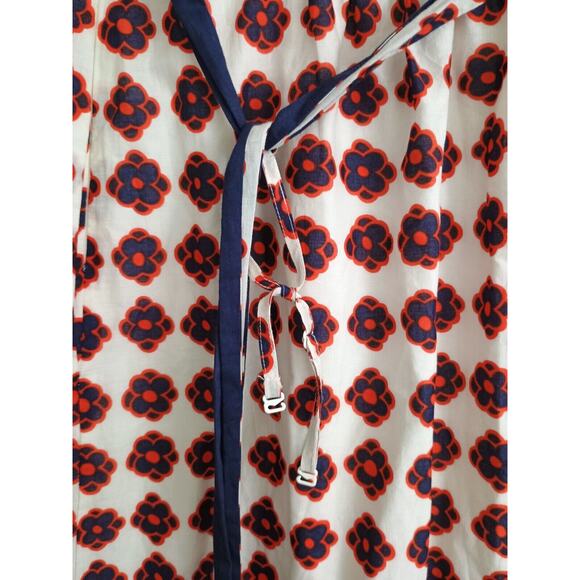 Anthropologie Maeve Dress Women 0 White Floral Tulip Fields Midi Heart Strapless - Picture 6 of 10